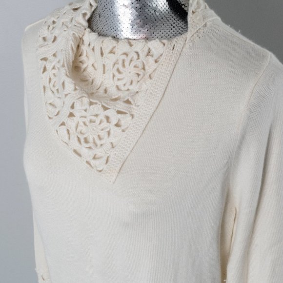 NWT Liz Claiborne hand crochet sweater - Large P - Picture 5 of 9